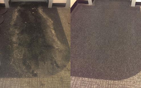 Carpet cleaning before and after